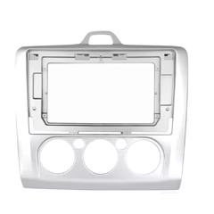 Rámeček s napájecím kabelem pro 9" autorádio Ford Focus 2 / manuální klimatizace stříbrný CHRKXFDFCS92S
