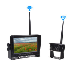 SET bezdrátový digitální kamerový systém s monitorem 7" AHD, 4CH, DVR, BSD svwd76setdvrBSD