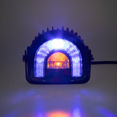 PROFI LED výstražné světlo-oblouk 10-80V modré, 138x126mm wa-015