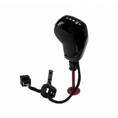 Hlavice řadící páky kožená, bílá LED VW Passat B7, B8, Golf 6, Golf 7 96knob02w