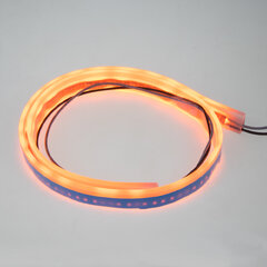 LED silikonový extra plochý pásek oranžový 12 V, 60 cm lft60slimora