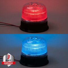 LED maják, 12-24V, modro-červený, pevná montáž, ECE R65 wl825BRfix