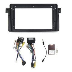 KXBMWE4691 Rámeček s napájecím kabelem pro 9" autorádio do BMW E46 CHR1630