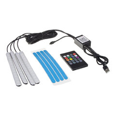 LED ambientní osvětlení RGB 5V USB, 4 pásky 95RGB-SET23usb