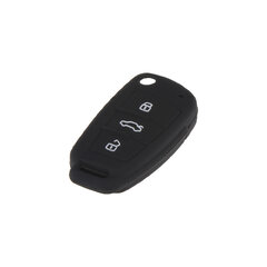 Silikonový obal pro klíč Audi 3-tlačítkový, černý 481au106bla