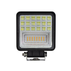 LED světlo hranaté bílé/oranžové, 42x3W, ECE R10 wl-831wo