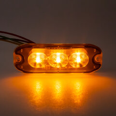 PROFI SLIM výstražné LED světlo vnější, oranžové, 12-24V, ECE R65 ch-073