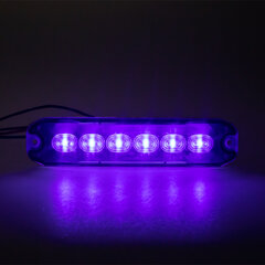 PROFI SLIM výstražné LED světlo vnější, modré, 12-24V, ECE R10 CH-076blu