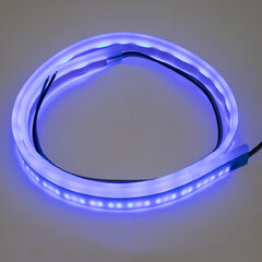 LED silikonový extra plochý pásek modrý 12 V, 60 cm lft60slimblu