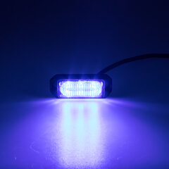 SLIM výstražné LED světlo vnější, modré, 12-24V, ECE R65 kf003em5wblu