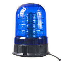 LED maják, 12-24V, 24x3W modrý, magnet, ECE R10