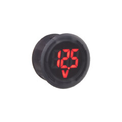 Digitální voltmetr kulatý 5 - 100V, červený 34593R
