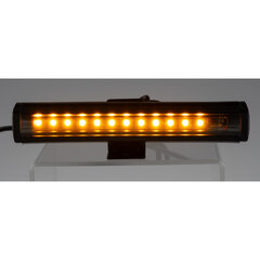 Gumové výstražné LED světlo vnější, oranžové, 12V, 150mm kf016-15