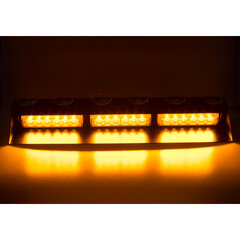 PREDATOR LED vnitřní, 18x3W, 12-24V, oranžový, 490mm, ECE R10 kf753