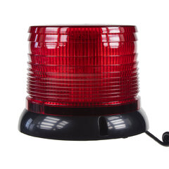 LED maják, 12-24V, červený magnet