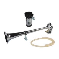 Singl-fanfára 387mm, chrom, 12V s kompresorem sn-110/12V