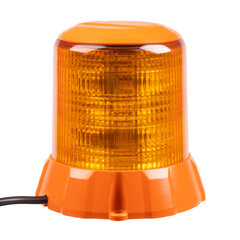 Robustní oranžový LED maják, oranž.hliník, 96W, ECE R65