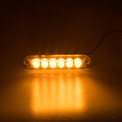 x PREDATOR 6x3W LED, 12-24V, oranžový, ECE R65 kf006z