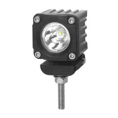 LED světlo mini čtvercové, 1x10W, 36x36mm, bodový paprsek, ECE R10 wl-453S